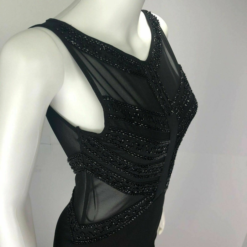 Fashion Wave Women's Size 8 Black Bodycon Dress - Picture 6 of 7
